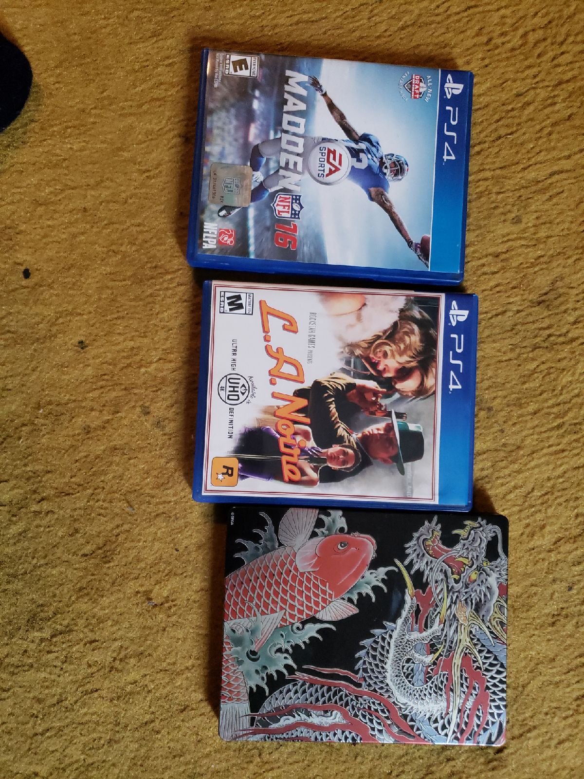 Red dear redemption 2 PS4, La Noire PS4, Spiderman