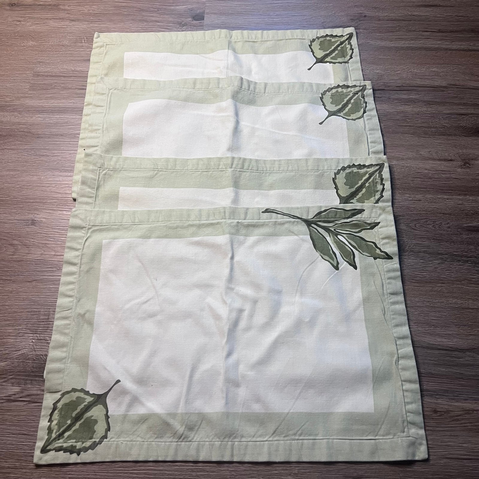POTTERY BARN Made In Italy Vtg 4pc Placemat