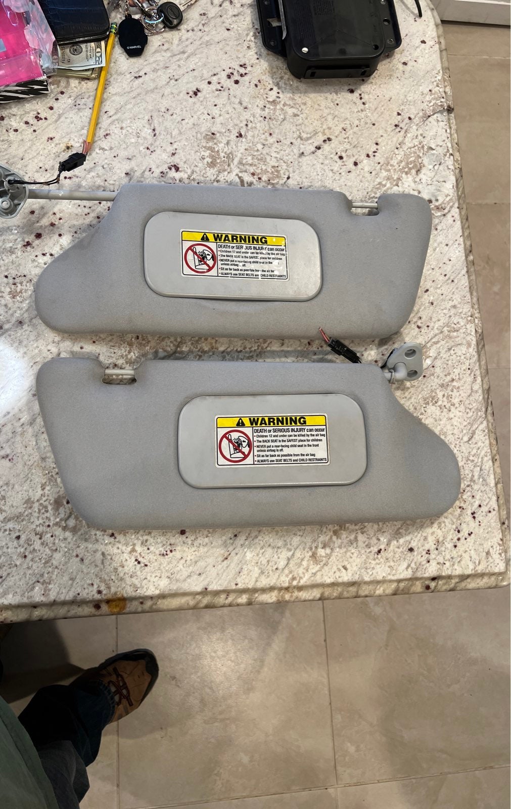 OEM mercedes 2000 ml320 sunvisor