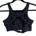 Beach Riot Black Glitter Open-Back Sports Bra Women’s Size Large