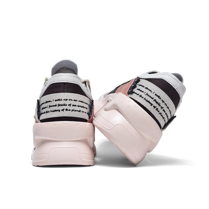 Men and Women Trend Breathable Shoes New Chunky Sneakers Jogging Lace-up Shoes C