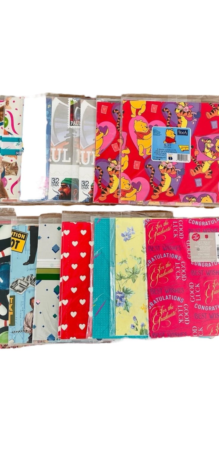 Vintage wrapping paper, NOS