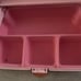 VTG 90s Caboodles 2420 Makeup Jewelry Organizer Travel Carrying Case Handle Pink