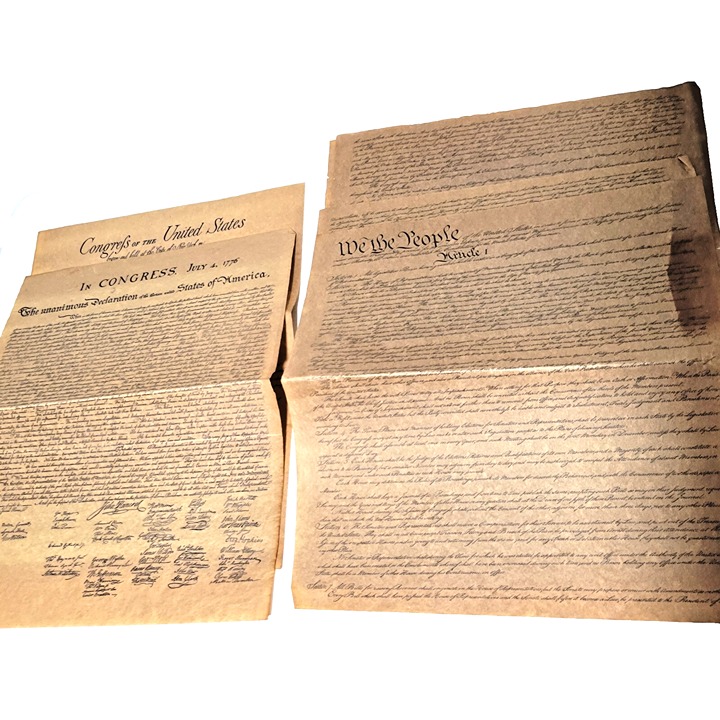 Declaration of Independence & US Constitution Replicas Educational