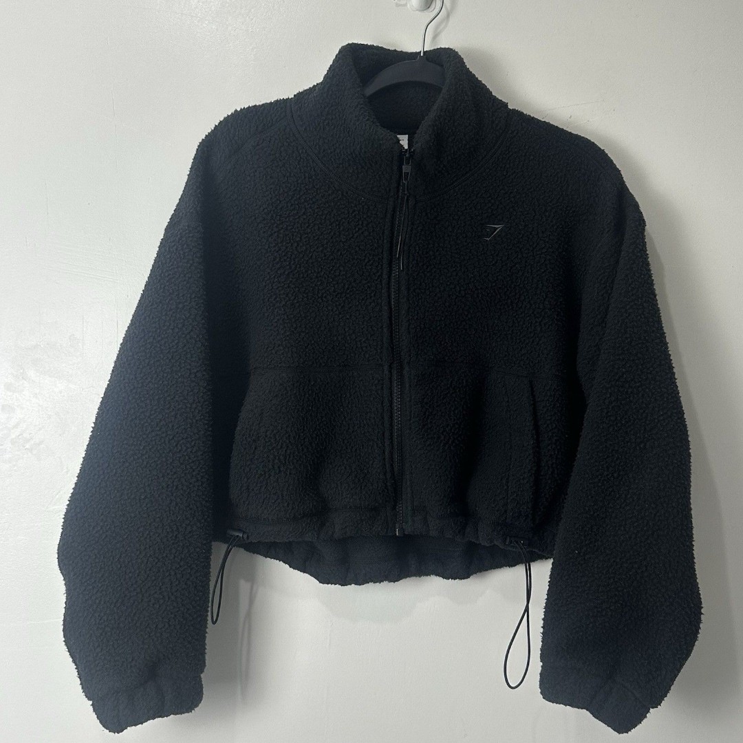 Gymshark Elevate Fleece Long Sleeves Midi Jacket Oversized Fit XS