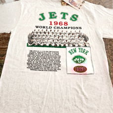 Long Gone New York Jets 1968 World Champions Graphic Tee Shirt XL NOS Football