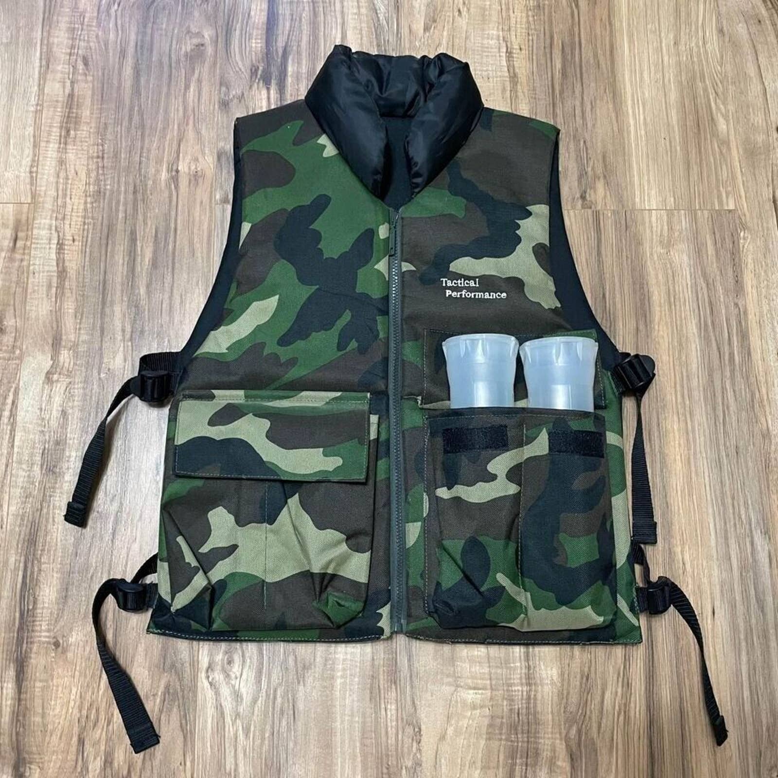 Tactical Performance Reversible Paintball Vest Camo Adjustable Side Straps GUC