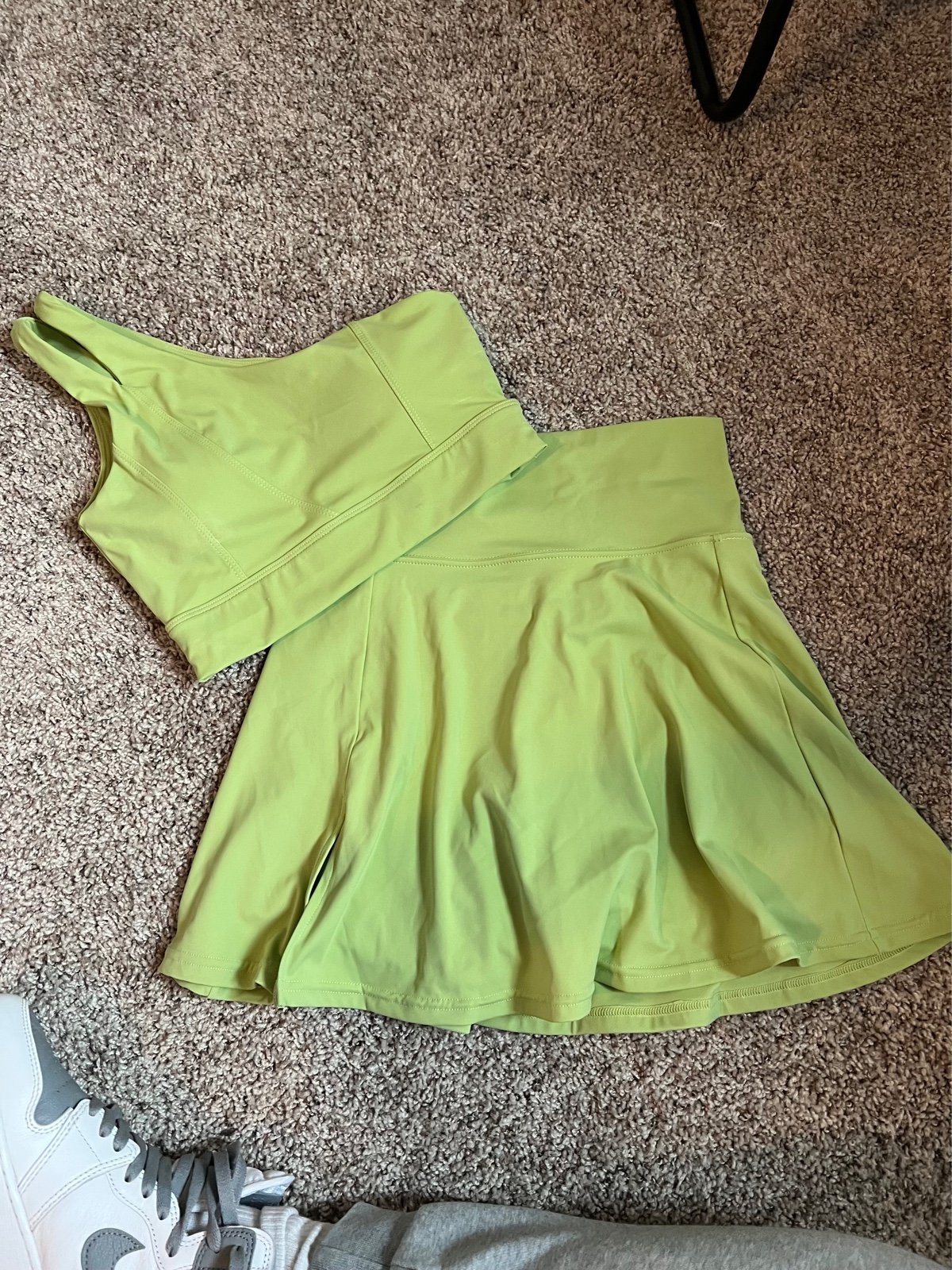 Tennis skirt athletic set
