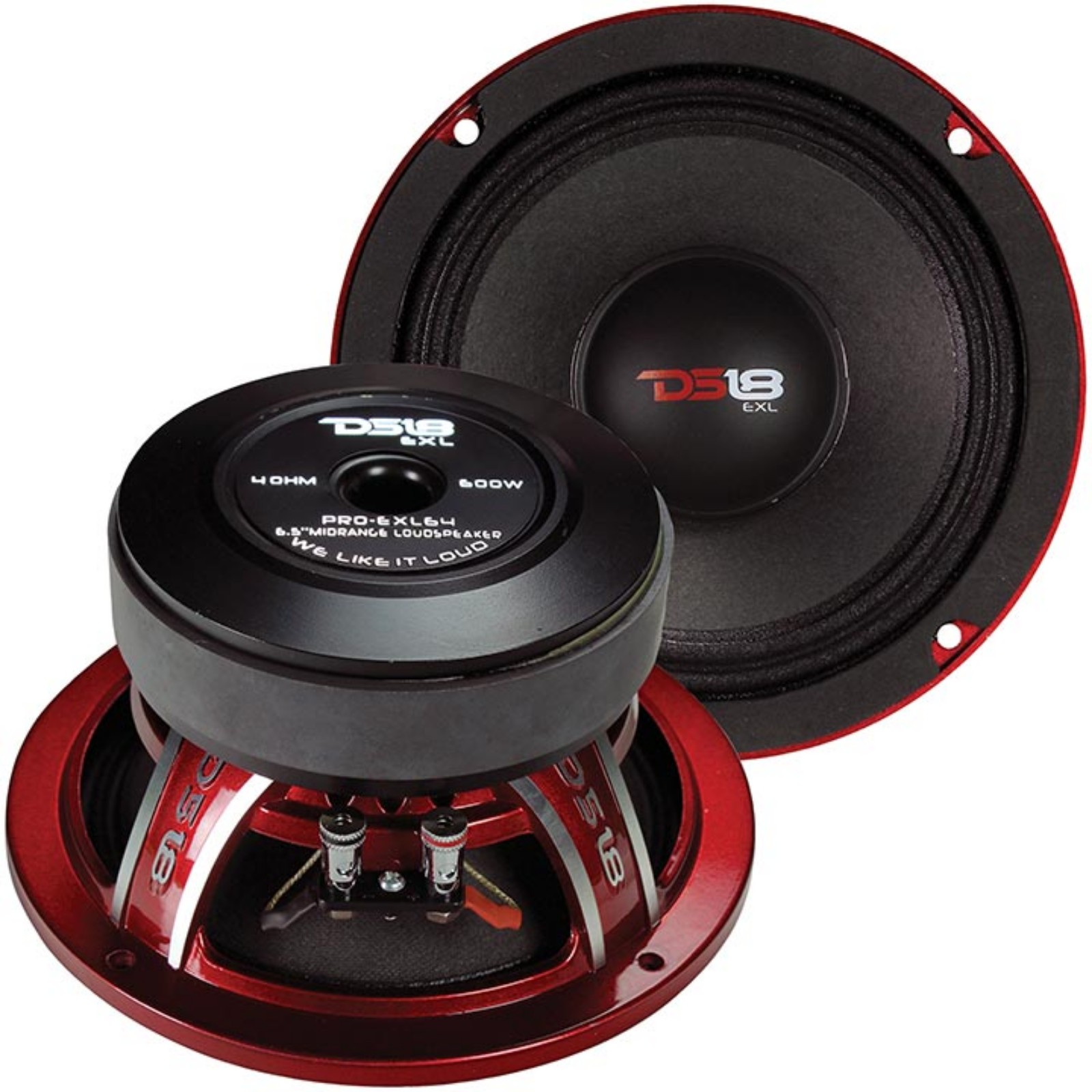 DS18 6.5″ Midrange Speaker, 300W RMS/600W Max, 4 Ohm (Sold Each)