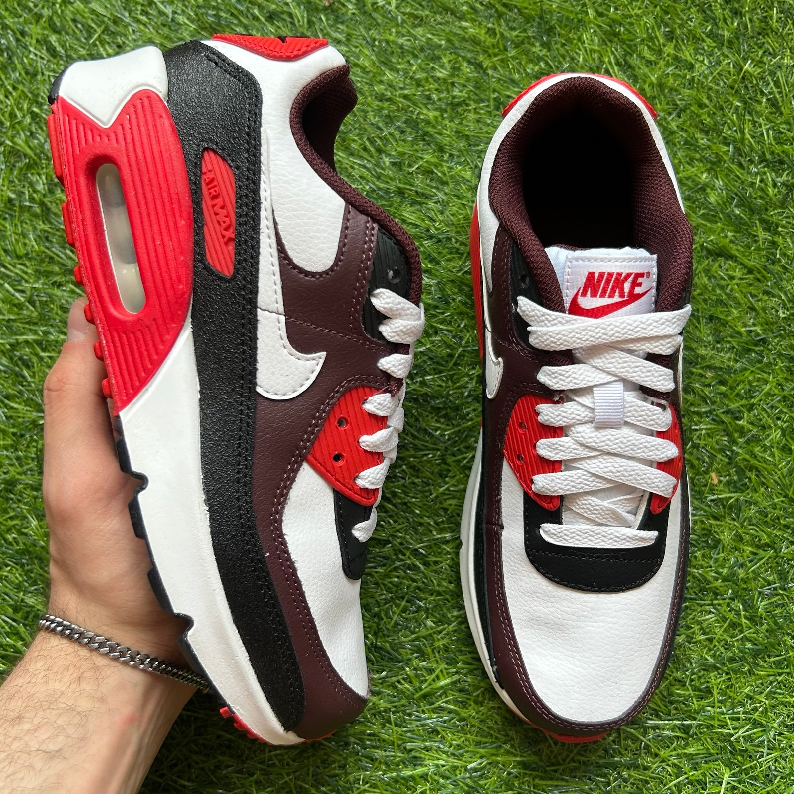 NEW Nike Air Max 90 Burgundy Crush Size 5Y = Women’s Size 6.5