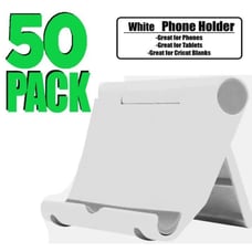 50 soportes para teléfono y tableta blancos para Cricut, venta al por mayor
