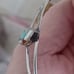 Vtg.sterling plated inlaid turquoise/ coral/ MOP cuff bracelet