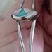 Vtg.sterling plated inlaid turquoise/ coral/ MOP cuff bracelet