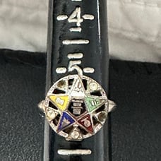 Vintage 10kt GF Masonic Ring ladies Eastern star ring Size 6