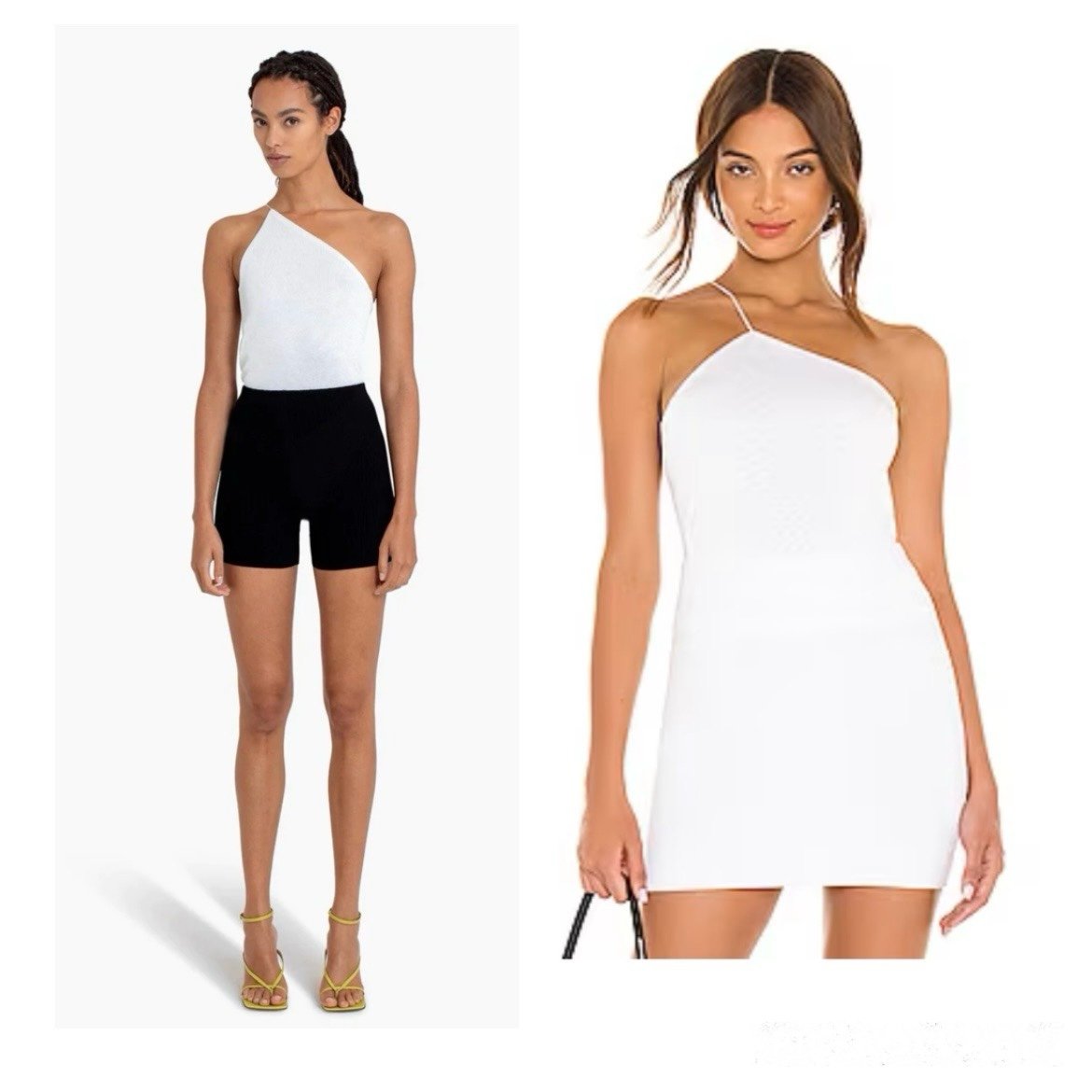 Gauge81 Beja One Shoulder Knit Top Asymmetric Tank Camisole Minimalist Luxury