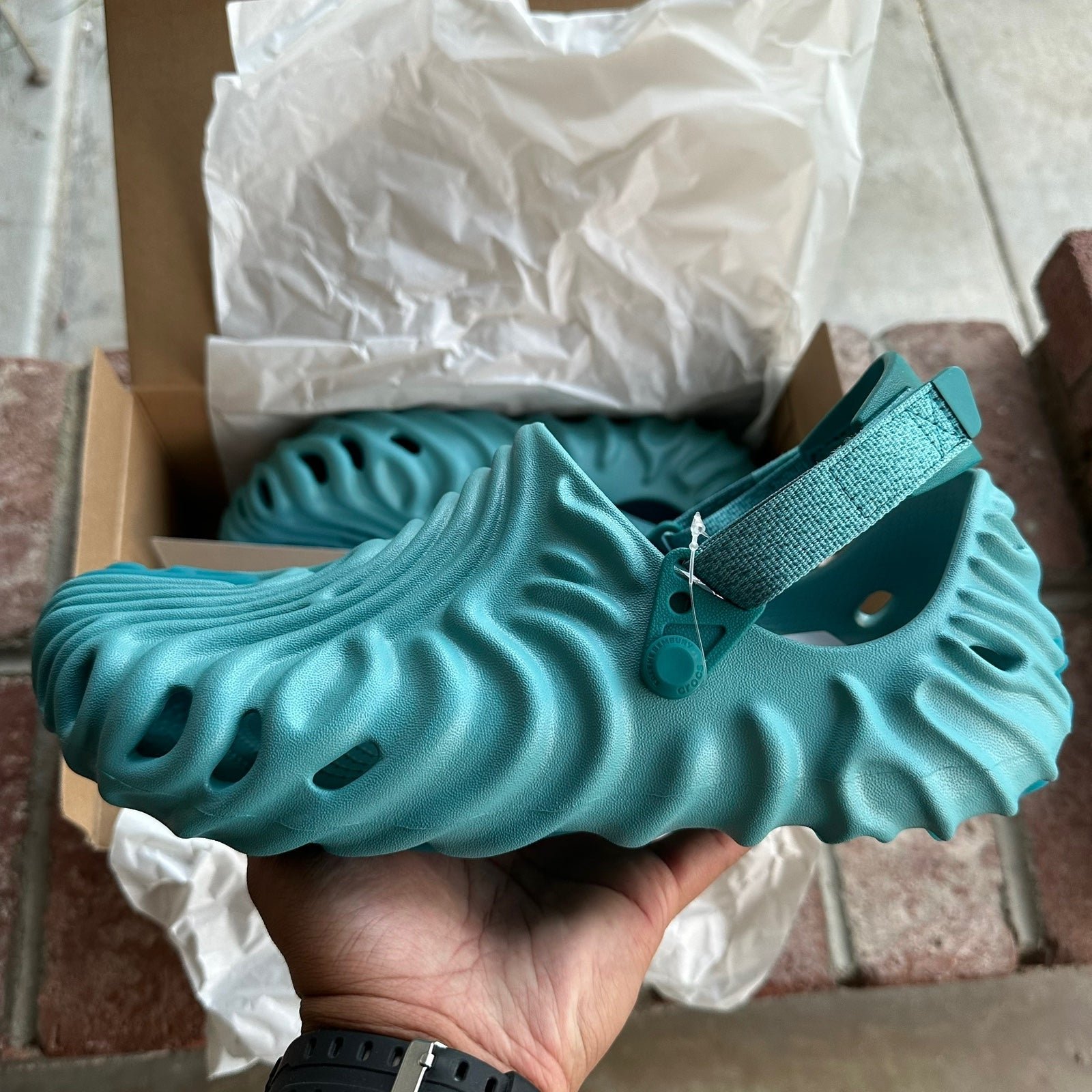 CROCS SALEHE BEMBURY X POLLEX CLOG 'TIDE' SIZE 12 MEN BRAND NEW