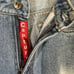 Posse Jeans Vtg 90s Streetwear Womens Distressed Hand Painted Denim Jean Shorts