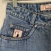 Posse Jeans Vtg 90s Streetwear Womens Distressed Hand Painted Denim Jean Shorts