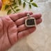 Designer KN Sterling Silver Diamond Family Scene Pendant.
