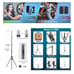 19 Ring Light w/ holder, stand, remote control, carrying case & 4 color filters