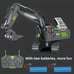 2.4Ghz Remote Control Excavator 2 Batteries Toy Metal Shovel,11 Channel RC