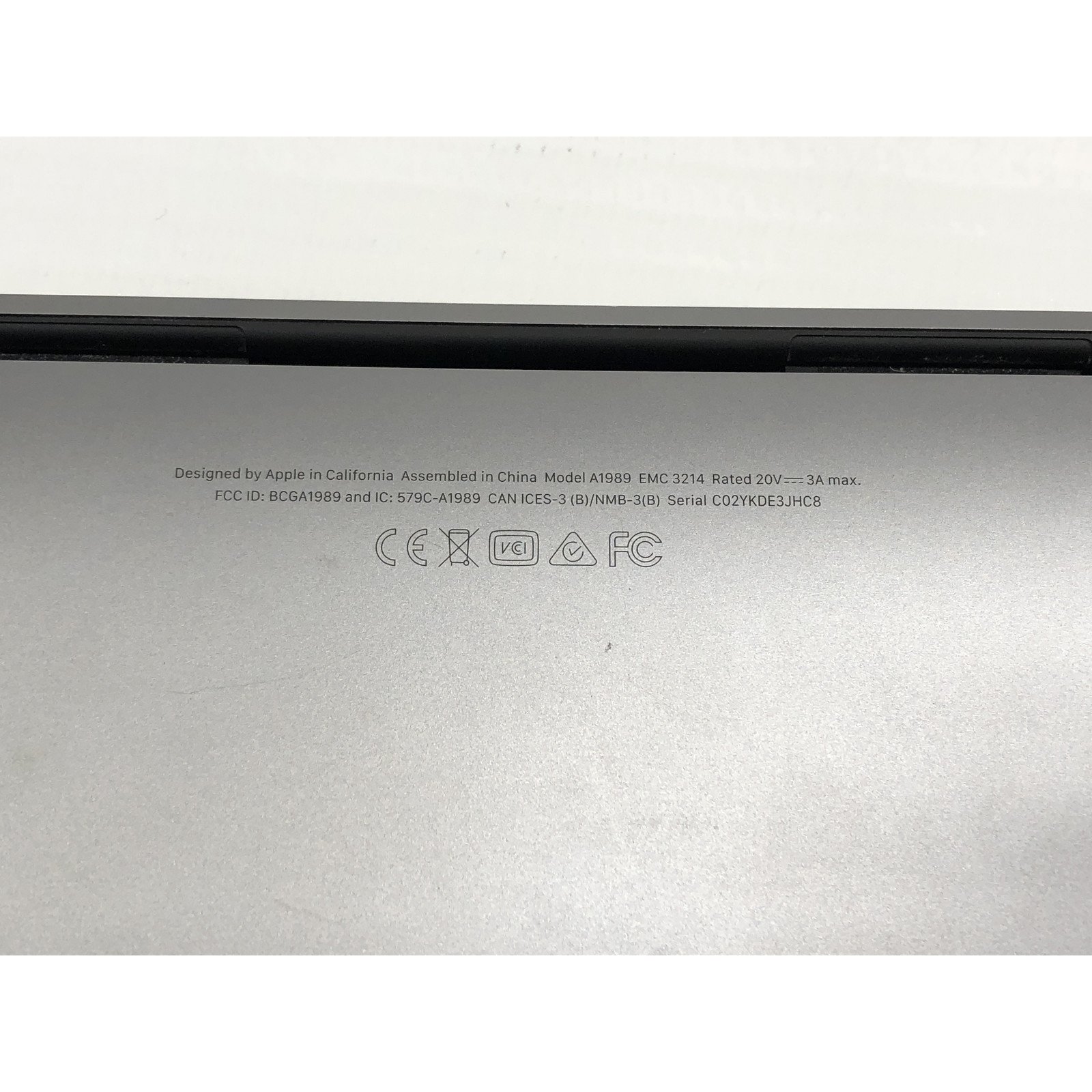 APPLE MACBOOK PRO 13 MR9Q2LL/A I5 8TH GEN 8GB 256GB SSD NO OS C02YKDE3JHC8 - detail
