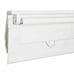 Glowe Blackout Cordless Fabric Roman Shade in Pearl White 31 x 72