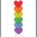 National Tree Co. Valentine Stacked Multi-Colored Led Decor