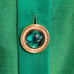 Albert Nipon Vintage 80's women's green skirt suit set size 6