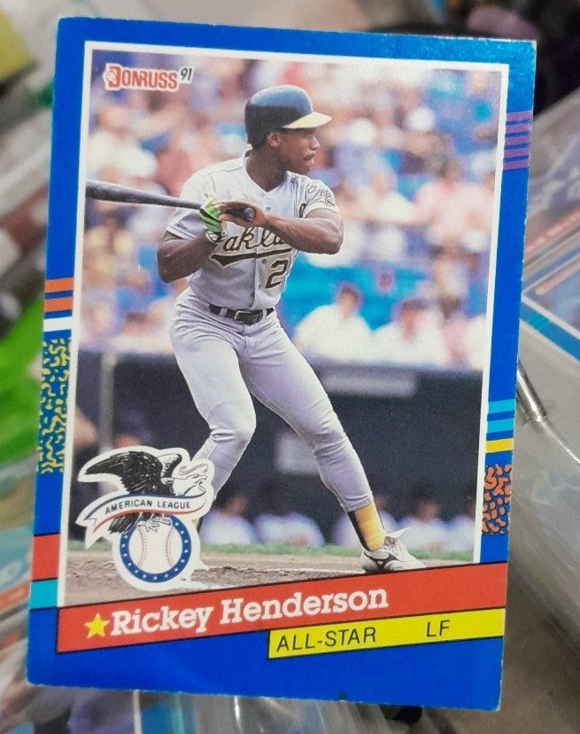 Topps print error Rickey henderson