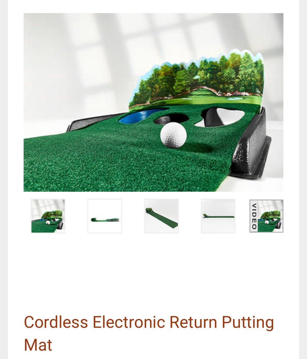 Shaper Image Cordless Automatic Return Putting Green