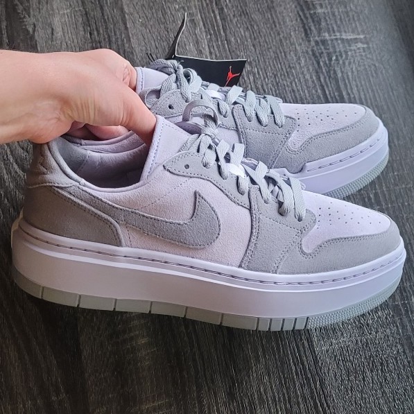 Air Jordan 1 Low Elevate Stealth Titanium Size 10 Women's Sneakers