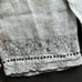 LA Blend Wide Leg Linen Pull On Lagenlook Boho Pants Beaded Sequin Hems Size M