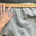 LA Blend Wide Leg Linen Pull On Lagenlook Boho Pants Beaded Sequin Hems Size M