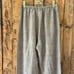 LA Blend Wide Leg Linen Pull On Lagenlook Boho Pants Beaded Sequin Hems Size M