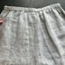 LA Blend Wide Leg Linen Pull On Lagenlook Boho Pants Beaded Sequin Hems Size M