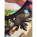 Black cast iron oval frame art easel picture frame