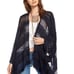 Chaser Lightweight Lace Kimono Wrap Shawl Cardigan Navy Blue Sz Medium/Large VGC