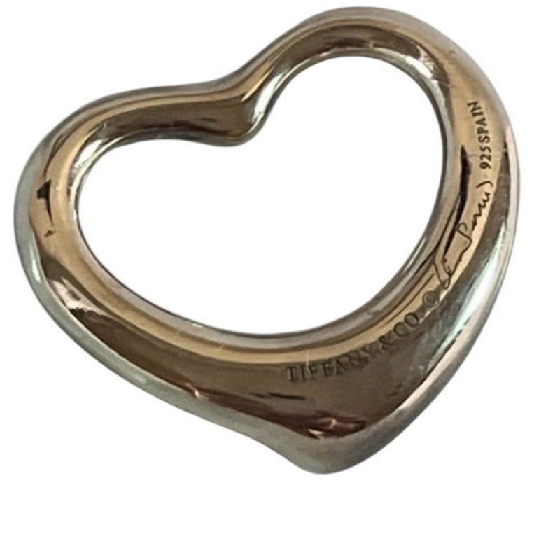 Tiffany and Co. by Elsa Peretti Open Heart Pendant Sterling Silver