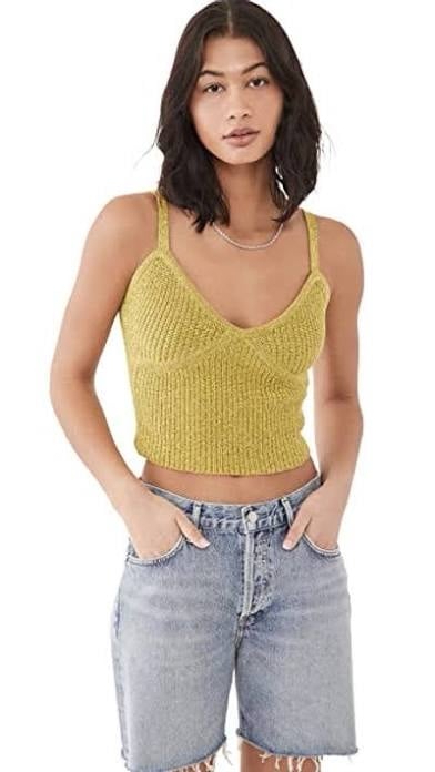 NWT Le Superbe Knit Crop Top Medium
