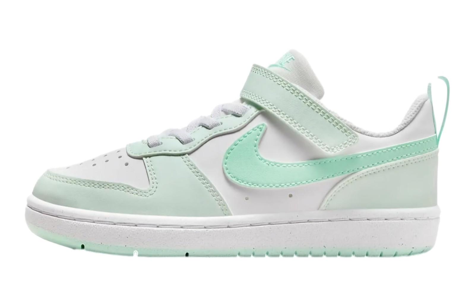 Size 12C, Nike Court Borough Low Recraft Kids, Mint Foam/Barely Green/W