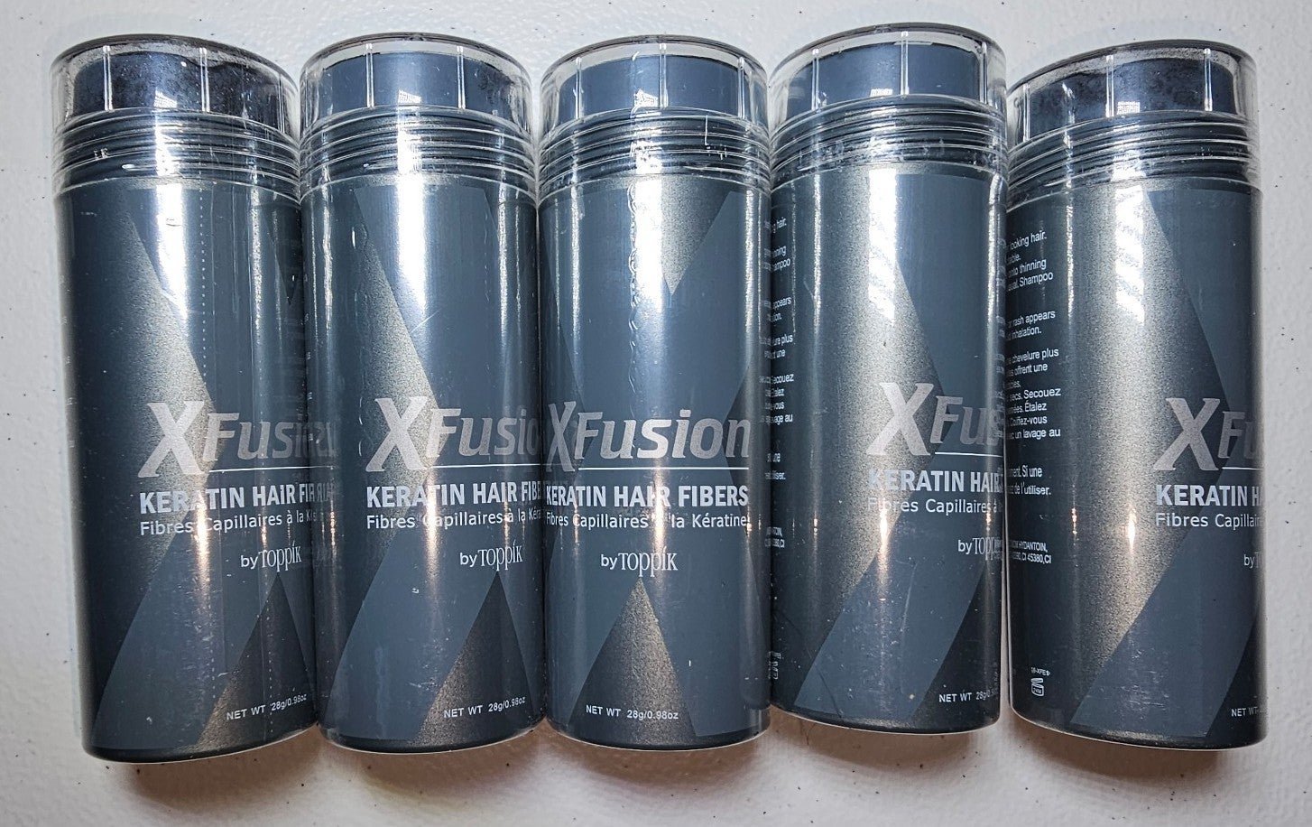 10 Xfusion Keratin Hair Fibers Dark Brown