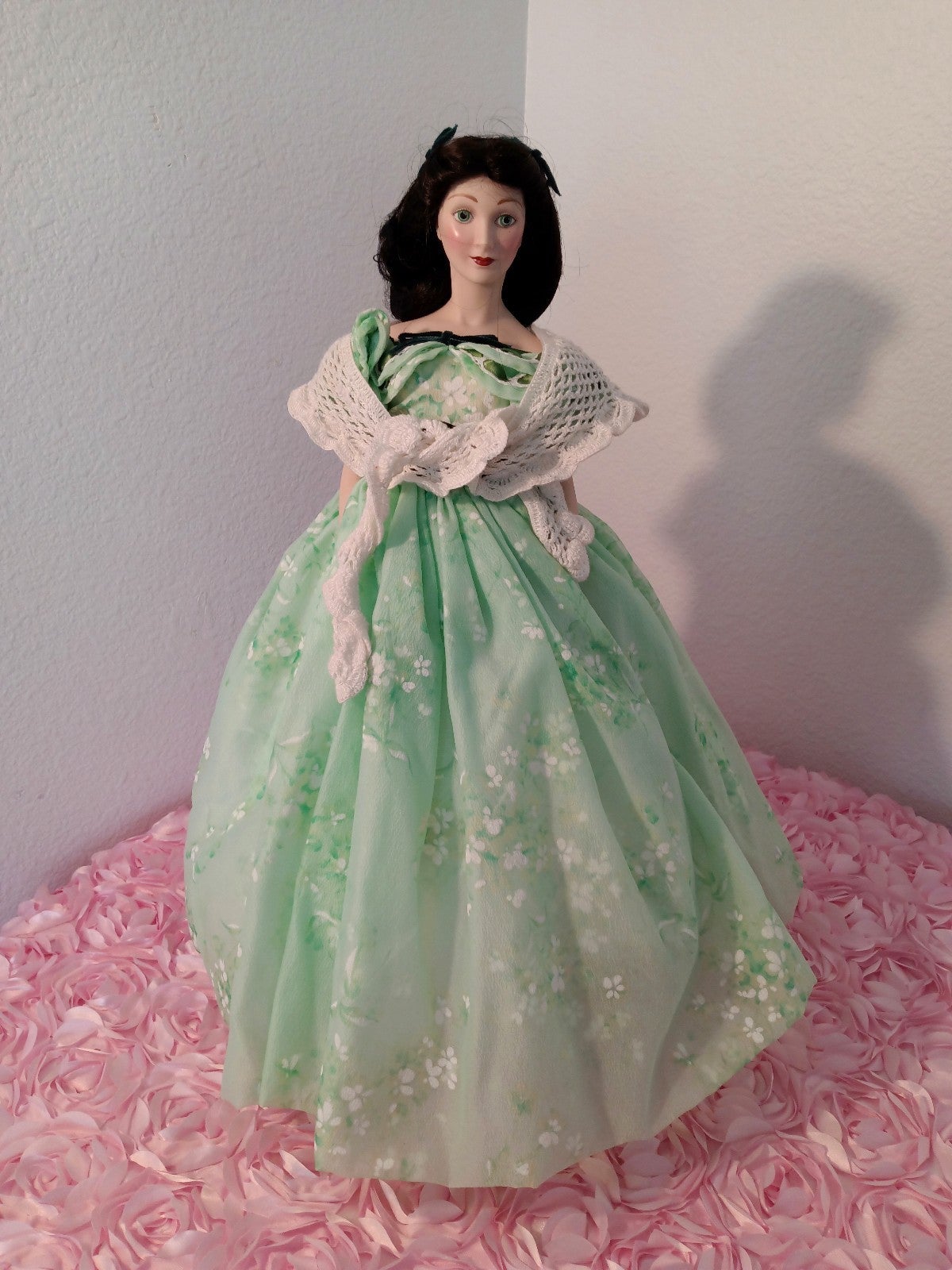 Vintage Franklin Mint Heirloom Gone with the Wind Dolls Scarlett Porcelain
