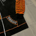 Skelanimals Diego Black & Orange Split Stripe Girls Oversized Hoodie