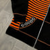Skelanimals Diego Black & Orange Split Stripe Girls Oversized Hoodie