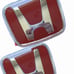Honda Civic EK9 Type R (MK6 1996-99) Front And Rear Red Emblem