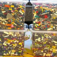 LEGO 4 lbs Pounds Random Building Parts Pieces Plates Bricks Washed Bulk Lot
