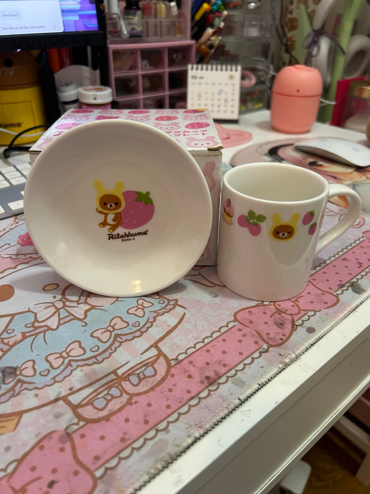 2010 Rilakkuma Mug and Plate set
