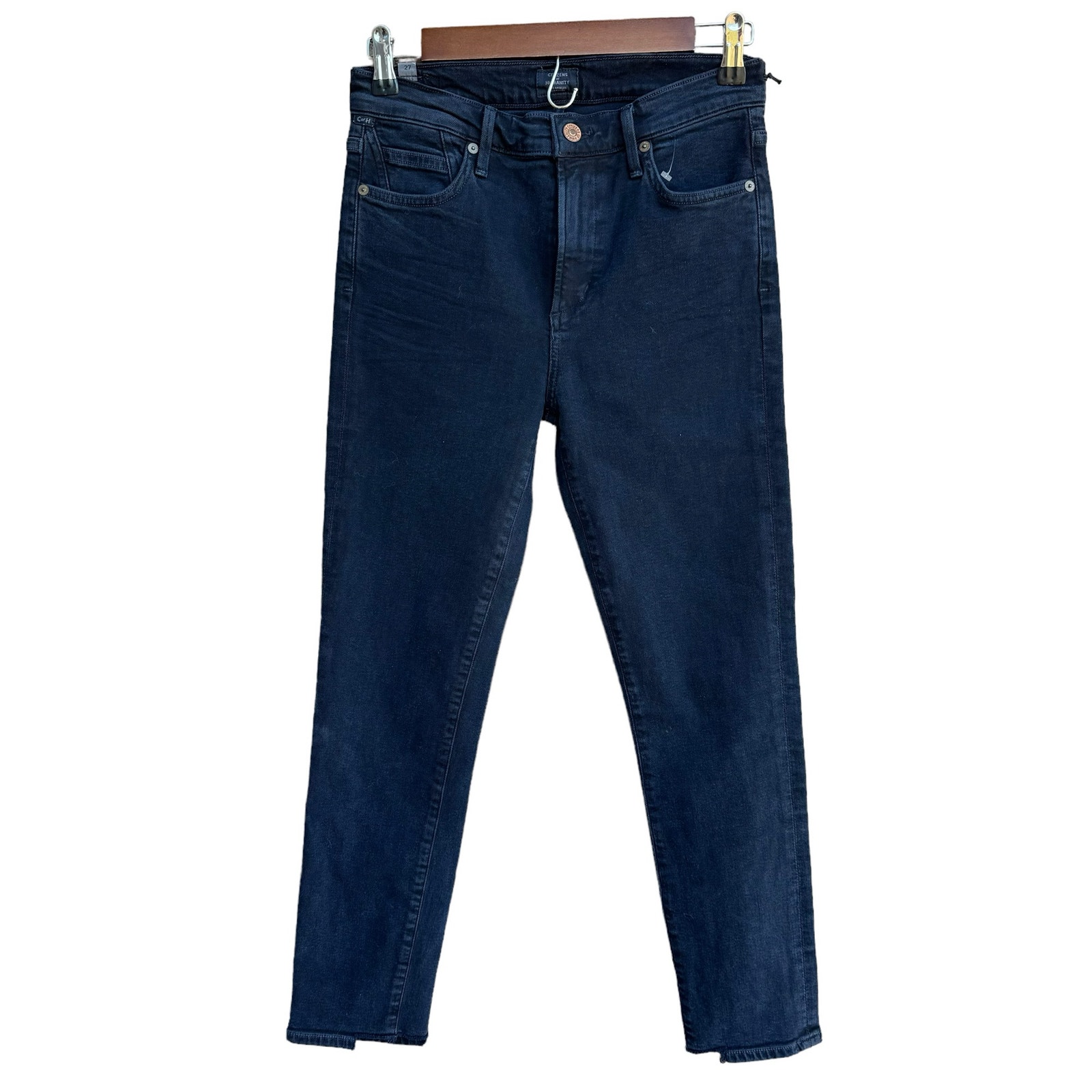 New Citizens of Humanity Rocket Women Blue Print High Rise Skinny Jeans 27