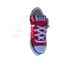 Converse All Star Chuck Taylor Canvas Shoes Low Top Red Youth Size 2 CTAS Slip